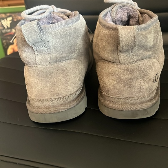 UGG Neumel Men's Chukka Boots Size 9 Brown Suede Sheepskin Lined - Picture 4 of 6